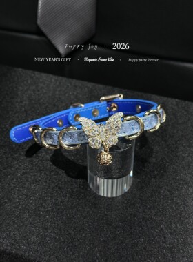 PuppyJoy独家「莫奈蝶影」蛇皮choker项圈高级手工定制