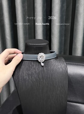 PuppyJoy「银灰咏叹」项链颈带项圈小众男女choker项圈手工定制