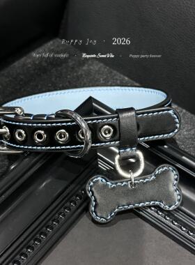 PuppyJoy独家「可拆骨头」项链choker牛皮颈带高级手工定制