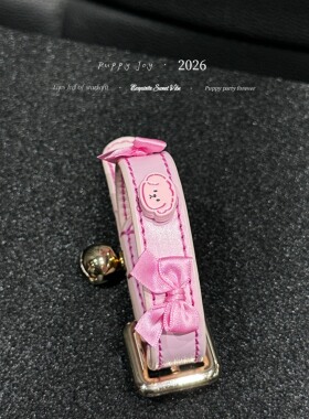 手链 PuppyJoy独家「小狗恋人」紫色擦色牛皮手环高级手工定制