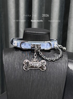 PuppyJoy「幽蓝梦境」项链颈带项圈小众男女choker项圈手工定制