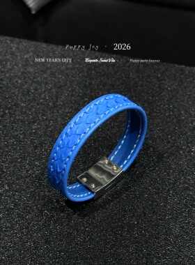 PuppyJoy独家「新年的礼物」蛇皮情侣款双生手环高级手工定制