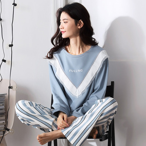 秋季纯棉产后孕妇睡衣