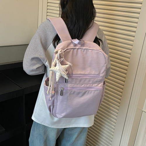 2026新款小书包初中女生高中小学大学生高颜值时尚背包日常双肩包 - 图0
