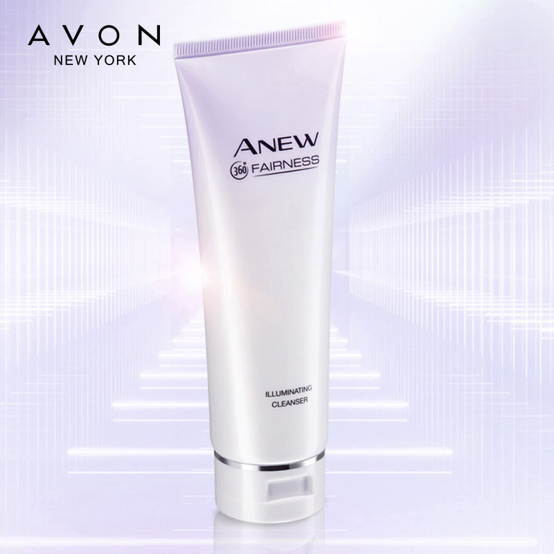 雅芳新活美白净润系列+面霜洁面乳 avon雅芳晨曦面部护理套装