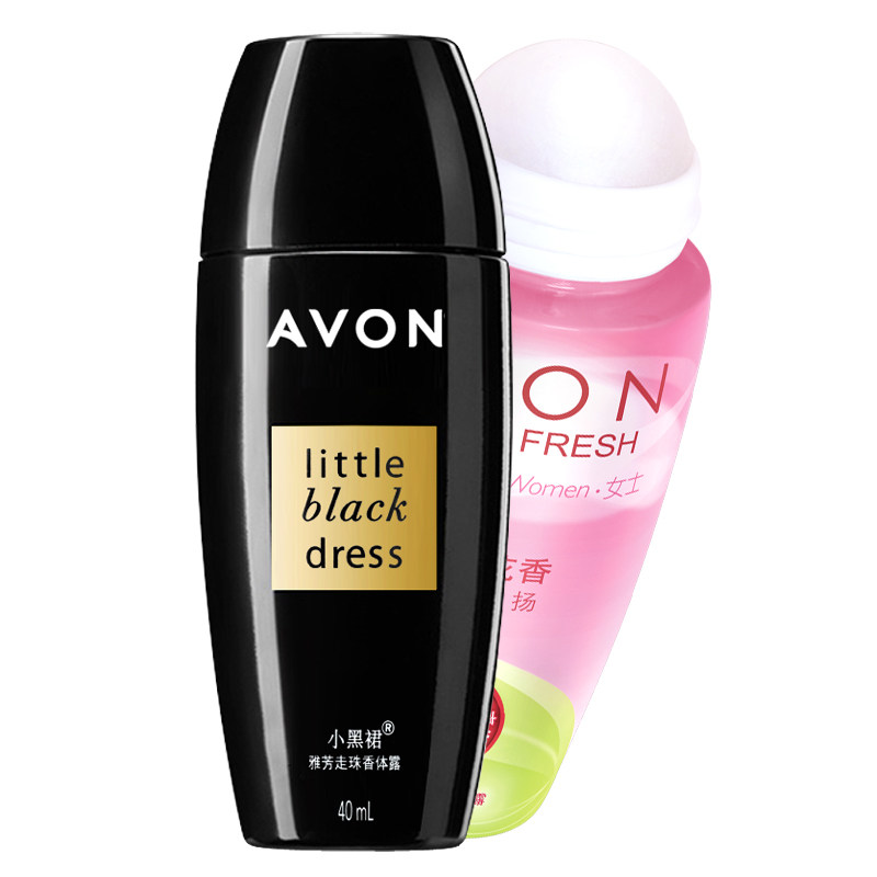雅芳小黑裙男女滚珠持久淡香止汗露 avon雅芳晨曦香水