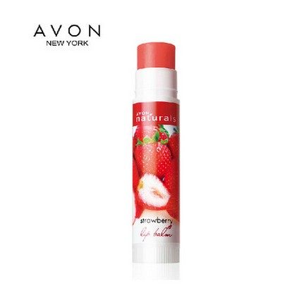 雅芳盈泽淡彩草莓4g*2滋润润唇膏 avon雅芳晨曦润唇膏