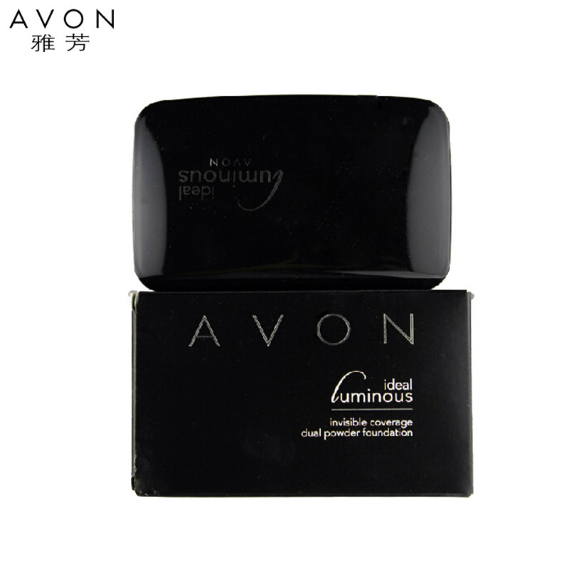 雅芳光影修颜两用定妆细腻保湿粉饼 avon雅芳晨曦粉饼