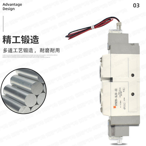 SMC气动电磁阀SY5120/3120/7120/9120-5lZD/DZD/G-01/02/M5-DC24V - 图1