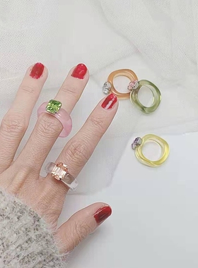 无女树脂气质高级感戒指