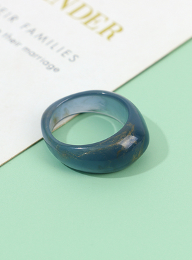 小众设计感树脂戒指女ins风简约