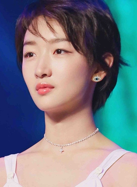 蓝眼晴耳钉高品质耳环女明星同款