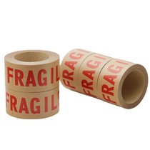 Warning whisper FRAGILE seal box packed adhesive tape Fragile free water kraft paper Packaged Gum Paper High Stick Self-adhesive Rubberized Fabric