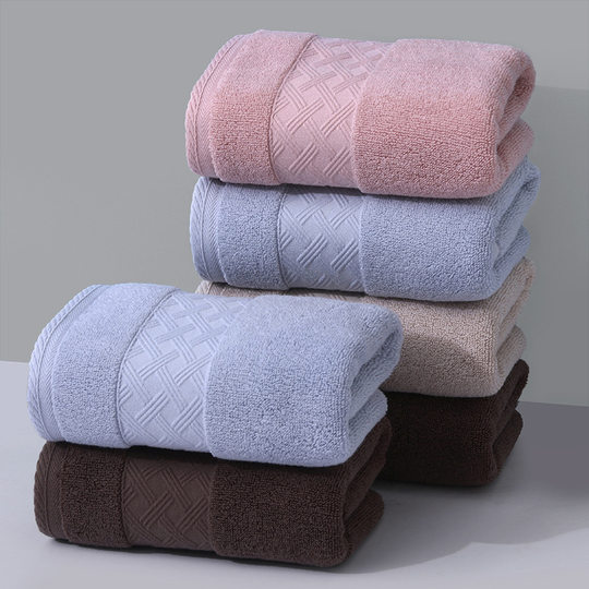 Полотенце однотонное, домашнее полотенце для лица, утолщенное, впитывающее воду