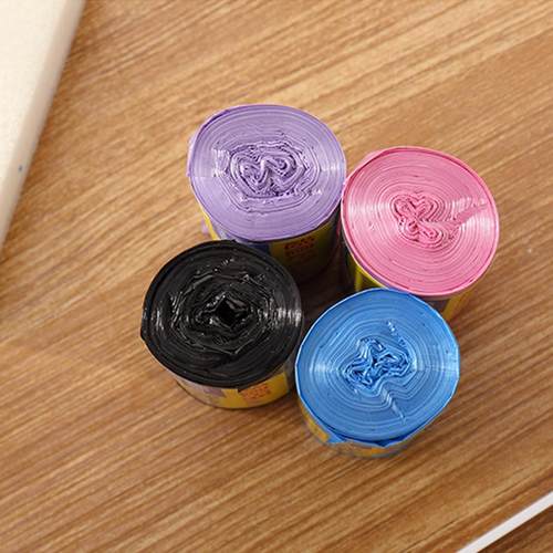 小号桌面垃圾袋彩色家用办公室一次性拉圾袋垃圾桶塑料袋卫生袋装 - 图2