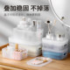 Transparent cosmetic storage box with lid