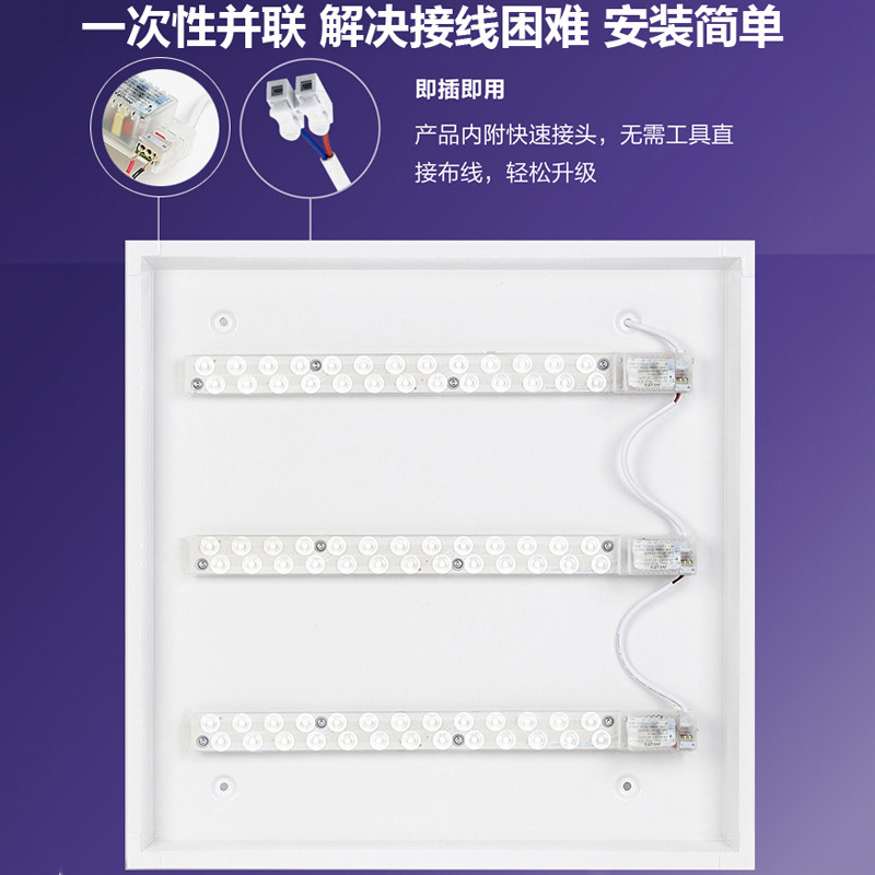 飞利浦LED吸顶灯贴模组灯板长条形灯芯高亮220V磁吸安装护眼照明,淘宝优惠券,粉丝福利购,淘宝优惠卷