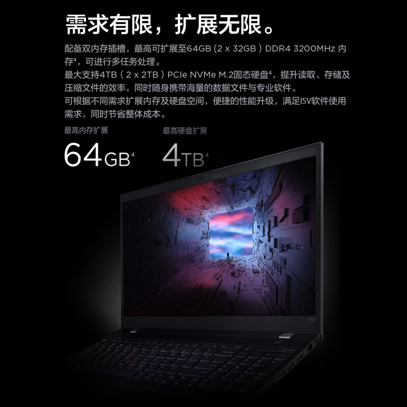 【12期免息】联想ThinkPad P15V/P16V 2024新款酷睿Ultra7 16英寸设计建模移动图形工作站笔记本电脑官方旗舰-图2