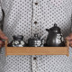 Bamboo shelf seasoning can base seasoning storage