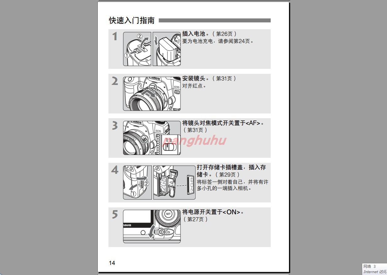 电子佳能5D2说明书 佳能5D2手册 EOS5M2明书 EOS5M2手册 - 图0