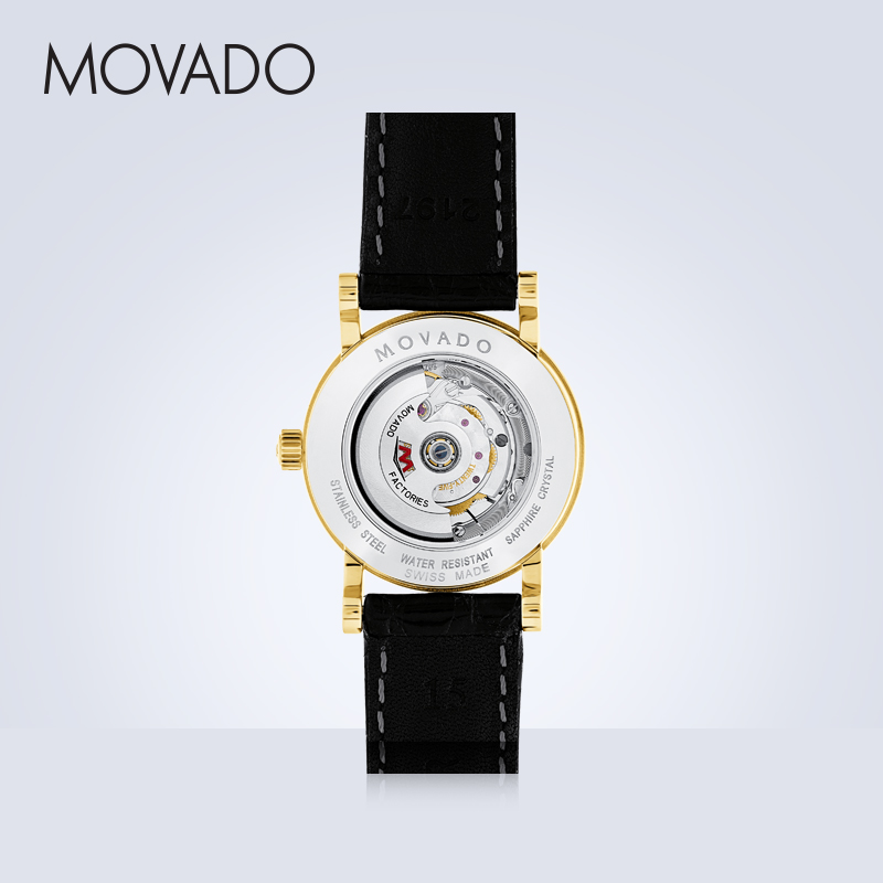 Movado/摩凡陀瑞红系列皮带自动机械手表女表