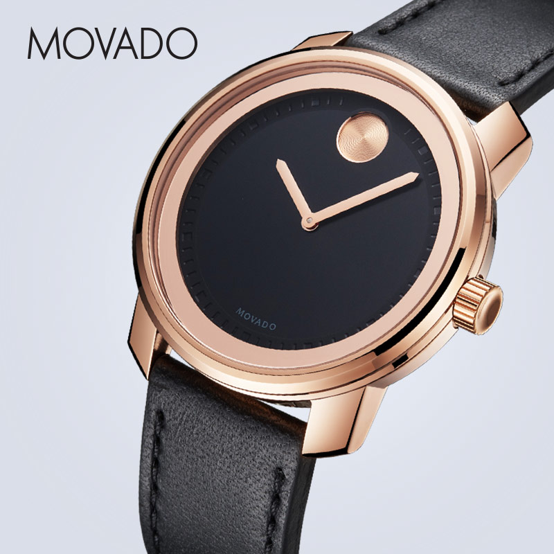 Movado/摩凡陀BOLD系列皮带石英手表男表时尚潮流瑞士表