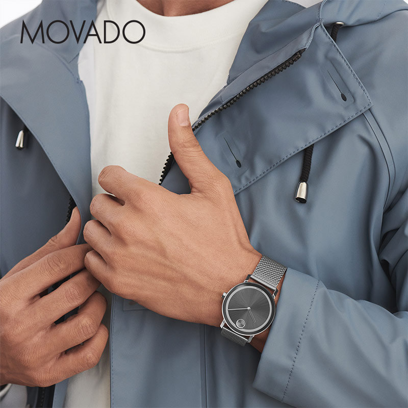 Movado/摩凡陀BOLD系列米兰编织链表带石英男手表 - 图1