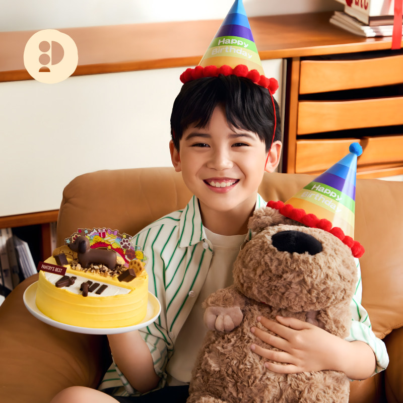 派悦坊儿童生日蛋糕快乐小狗巧克力奶油奥利奥同城配送北京上海 - 图0