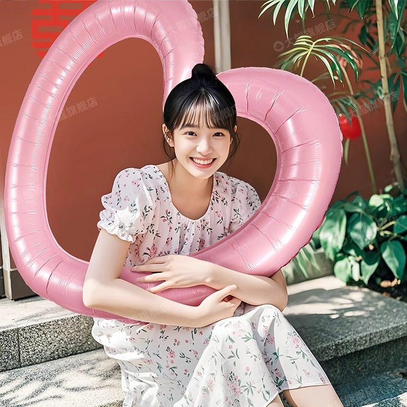 订结婚礼领证七夕接亲拍照道具装饰爱心相框气球氛围布置晨袍拍摄,淘宝优惠券,粉丝福利购,淘宝优惠卷