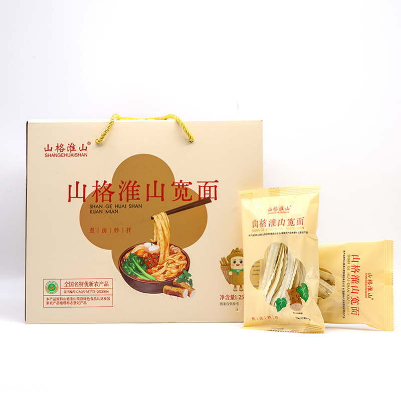 Authentic Shange Huaishan non-fried handmade strong wide noodles