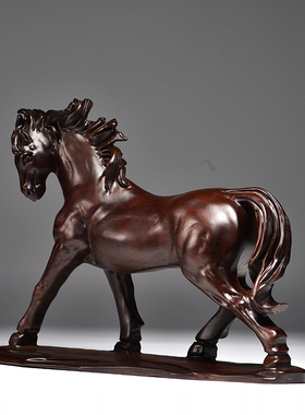 黑檀木马到成功家居客厅工艺礼品