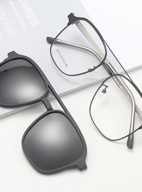 墨镜近视偏光双梁夹片式潮男女款