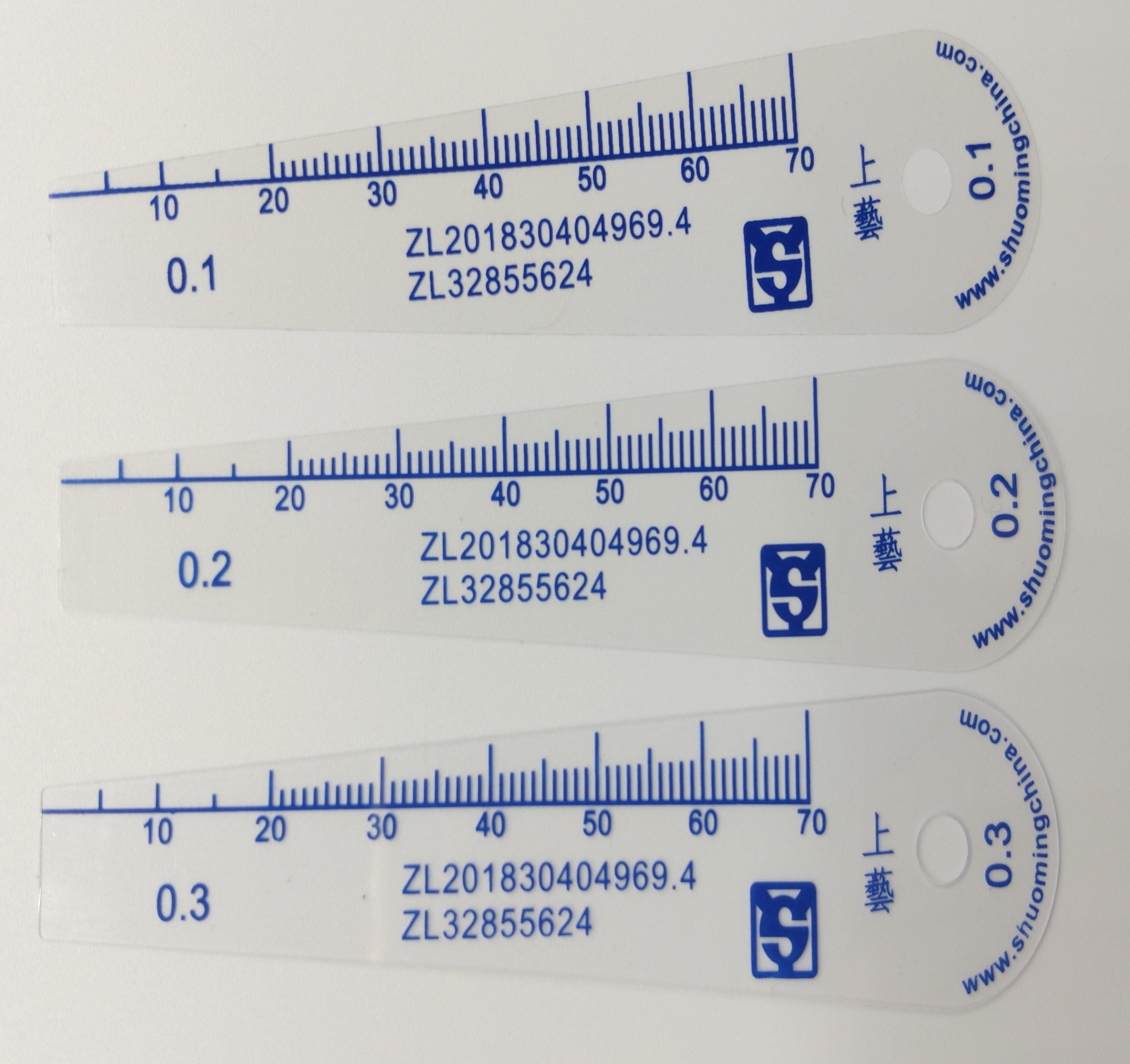 台湾上亿塑料塞尺单片高精度塑胶塞规厚薄规耐磨0.01-5MM - 图1