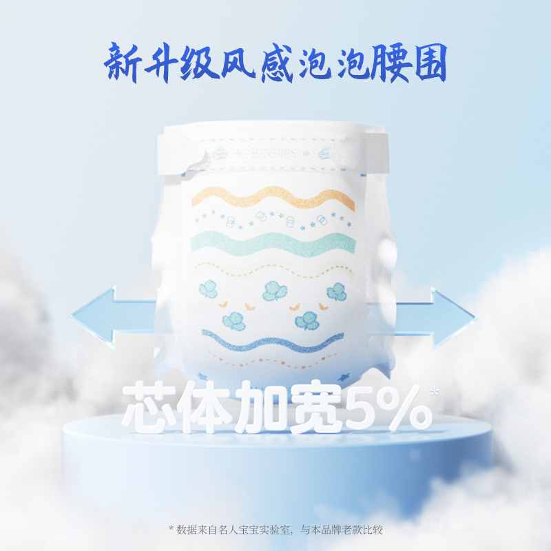名人宝宝文鳐初生新生男女宝婴幼儿尿不湿纸尿裤NB码S码MINI小包