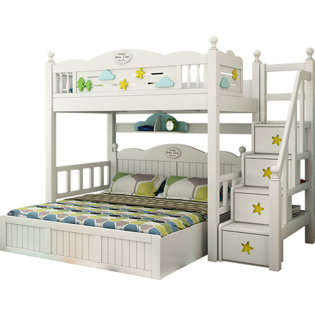 staggered bunk beds
