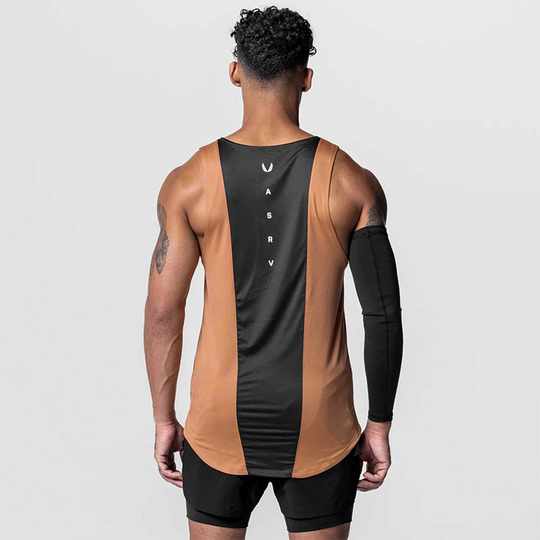 ASRV American color block fitness men's vest
