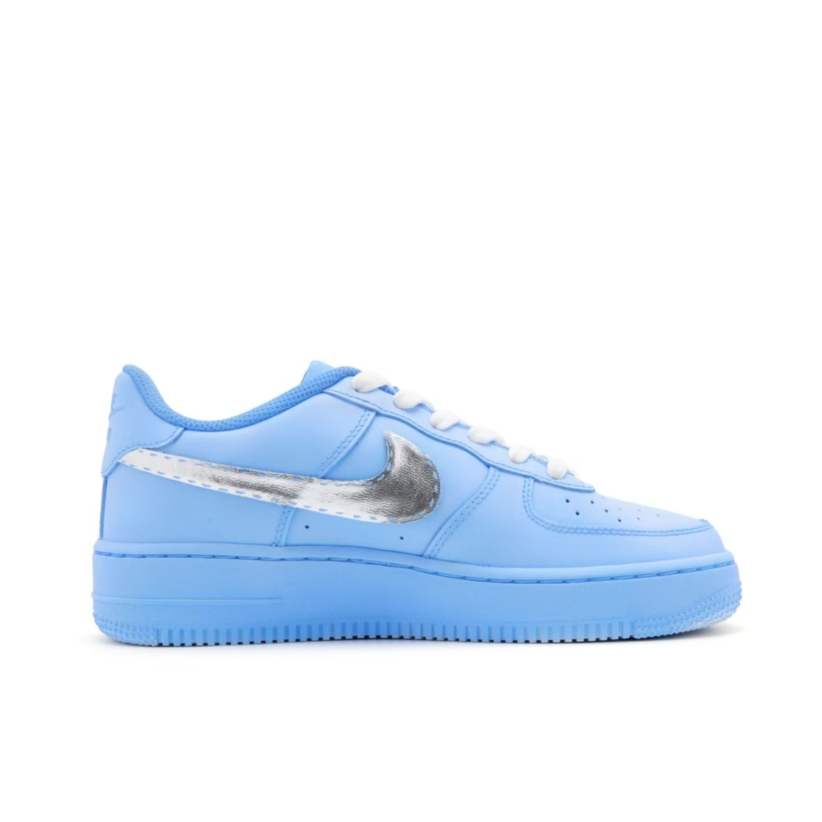 定制球鞋Nike Air Force 1 空军一号 冰岛蓝调 复古小众 男女板鞋 - 图0