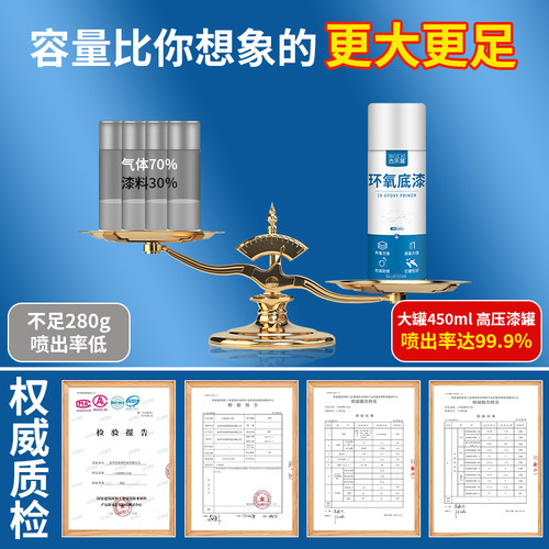 防锈漆金属防腐汽车钣金环氧底漆自喷漆富锌中途底盘免打磨专用漆 - 图3