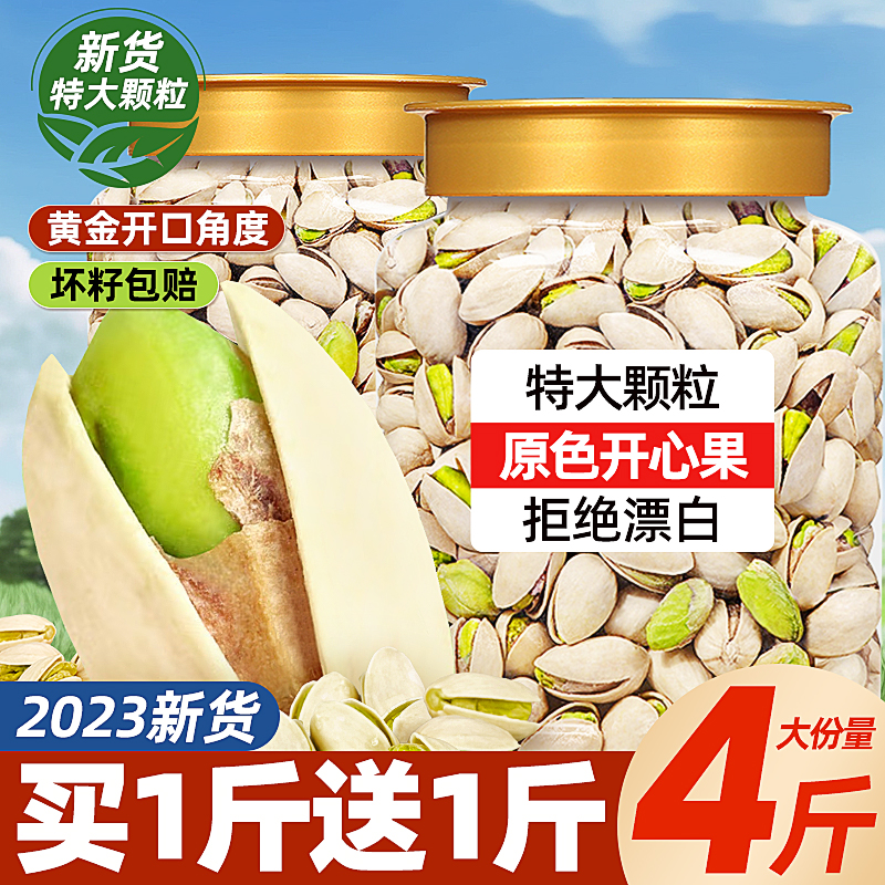 开心果原味大颗粒新货500g坚果干果散装批发年货孕妇零食旗舰店 - 图0