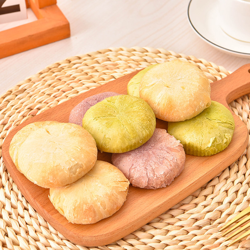 鲜花饼云南特产玫瑰花早餐整箱面包 板牙妹妹传统糕点