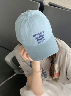 韩版ins大头围棒球帽女夏鸭舌帽