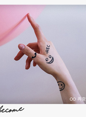 再变草本纹身贴缤纷创意C潮贴