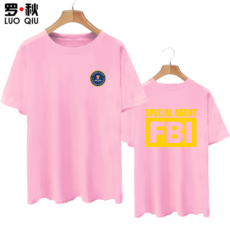 美联邦调查局FBI特工探员电影电视剧周边t恤衫短袖男女纯棉上衣服