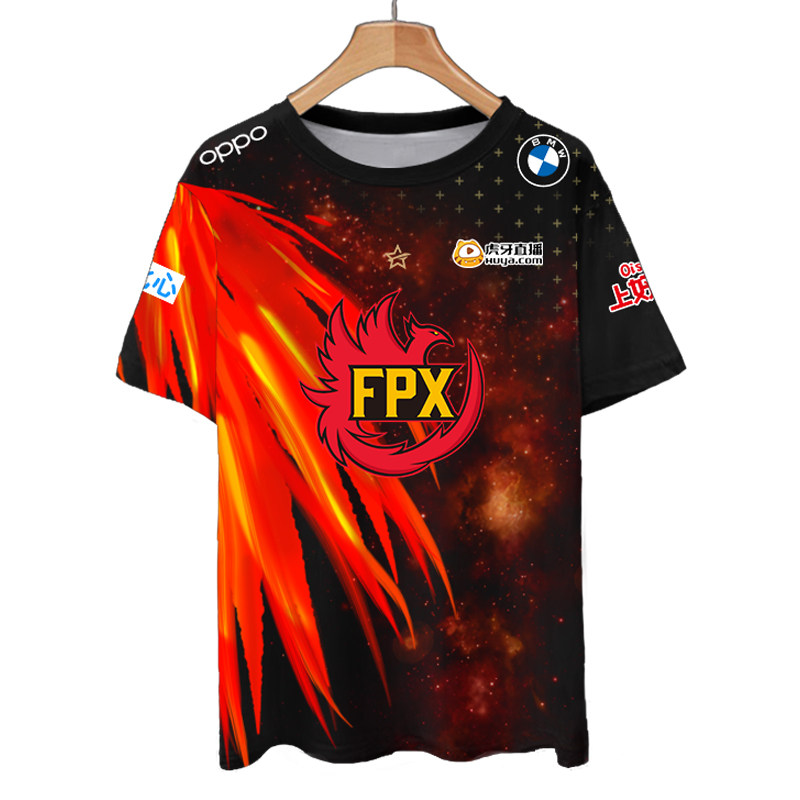FPX战队队服2021新款DOINB同款Nuguri速干短袖t恤衫男比赛服半袖