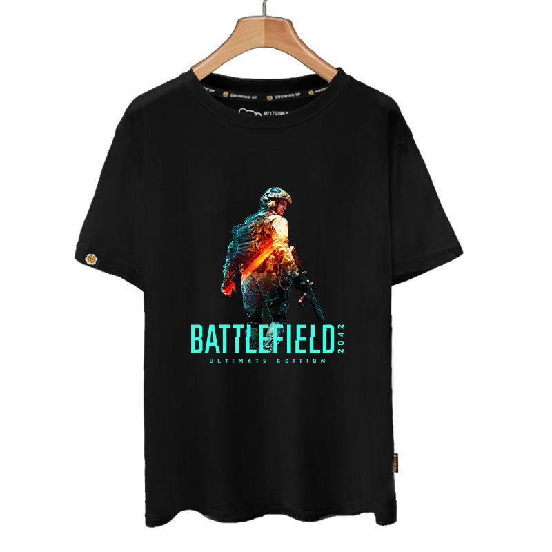 Battlefield战地风云2042游戏steam周边纯棉短袖t恤衫男女半袖夏 - 图3