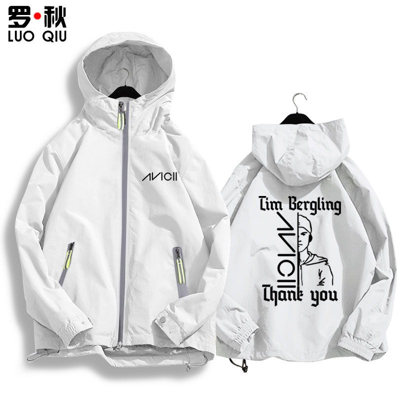 电音Avicii艾维奇A神ins同款火连帽外套男女学生休闲开衫夹克衣服 - 图0