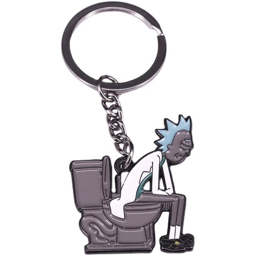 GUMO瑞克和莫蒂Rick and Morty周边动漫马桶孤独的屎王钥匙扣现货 - 图3