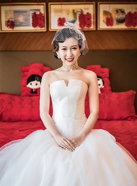 项链新娘头饰影楼敬酒服baby