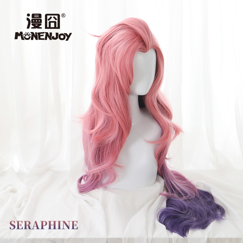 【漫囧】LOL英雄联盟KDA Seraphine 萨勒芬妮星籁歌姬cos假发现货 - 图2