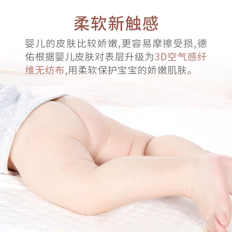 德佑旗舰店德佑婴儿隔尿垫一次性宝宝用品新生防水夏天透气护理垫尿垫不可洗1